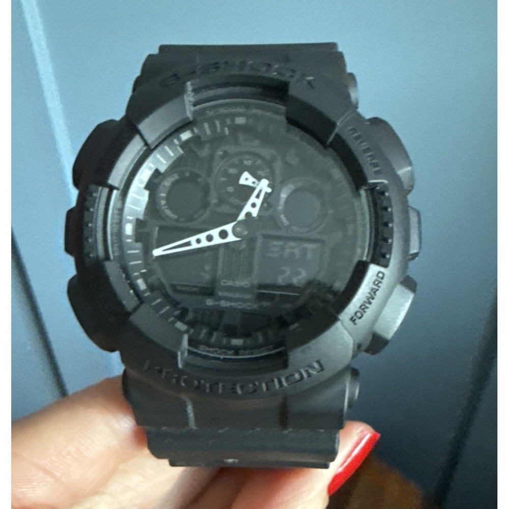 Casio G-Shock GA-100-1A1 Men Black Analog Digital Watch Module 5081 New Battery